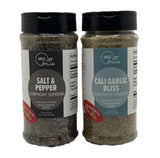 MES Amis Salt & Pepper Symphony Supreme + Cali Garlic Bliss Plus Pepper & Parsley (2-Pack) - Gourmet All-Purpose Seasoning & Spice Blend