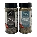 MES Amis Salt & Pepper Symphony Supreme + Cali Garlic Bliss Plus Pepper & Parsley (2-Pack) - Gourmet All-Purpose Seasoning & Spice Blend