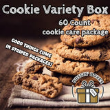 Cookie Variety Pack - 60 Count Snack Box with Individually Wrapped Cookies - Bulk Assortment for School, Office, Gifting, and Care Packages Assembled