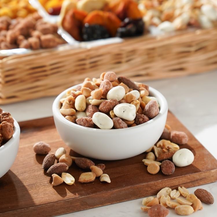 Broadway Basketeers Happy Birthday Gift Basket - Premium Dried Fruit and Nuts Gift Basket for any Celebrations - Happy Birthday Snacks for Men, Women