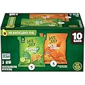 LATE JULY Snacks Variety Pack Tortilla Chips, 0.9 Oz 10 Count Snack Bags