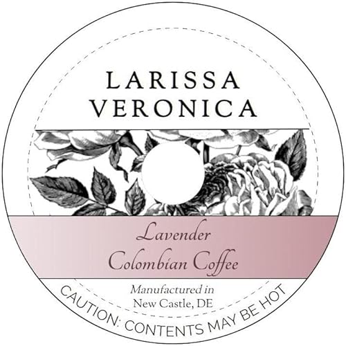 Lavender Colombian Coffee (Single Serve K-Cup Pods) (Gourmet, Naturally Flavored, Whole Coffee Beans) (12 pods, ZIN: 573291)