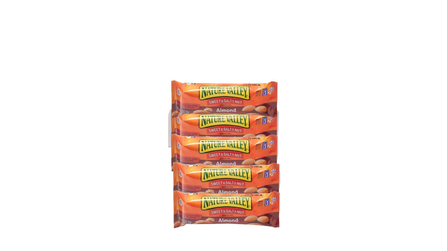 Natur valley Almond Granola Bars Sweet & Salty almond butter bars- Bulk Nut 50 Count 1.2OZ Per Pack Healthy Snacks Bars lunchbox- Energy Bar Chocolate