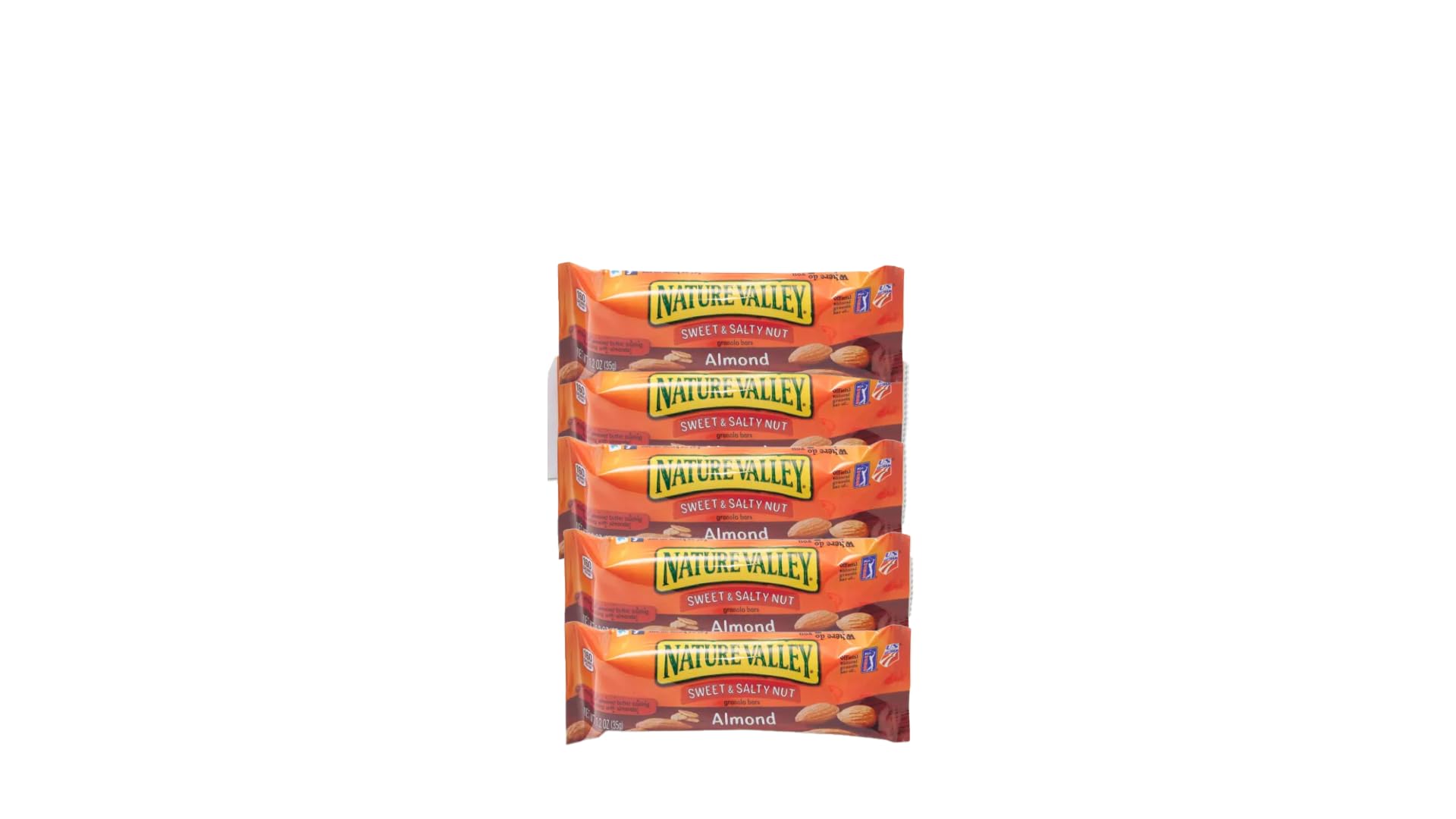 Natur valley Almond Granola Bars Sweet & Salty almond butter bars- Bulk Nut 50 Count 1.2OZ Per Pack Healthy Snacks Bars lunchbox- Energy Bar Chocolate