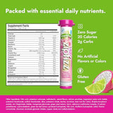 Zipfizz Daily Energy Drink Powder, Dragon Fruit Lime, 20 Pack | 3-in-1 Sustained Energy, Rapid Hydration, and Essential Vitamins | Sugar-Free |