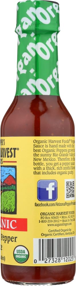 Organic Harvest Gluten Free Habanero Pepper Sauce, 5 Fluid Ounce - One Bottle