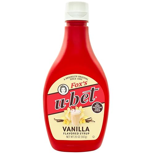 Foxs U Bet Vanilla Syrup, 20 Ounce - 12 per case.