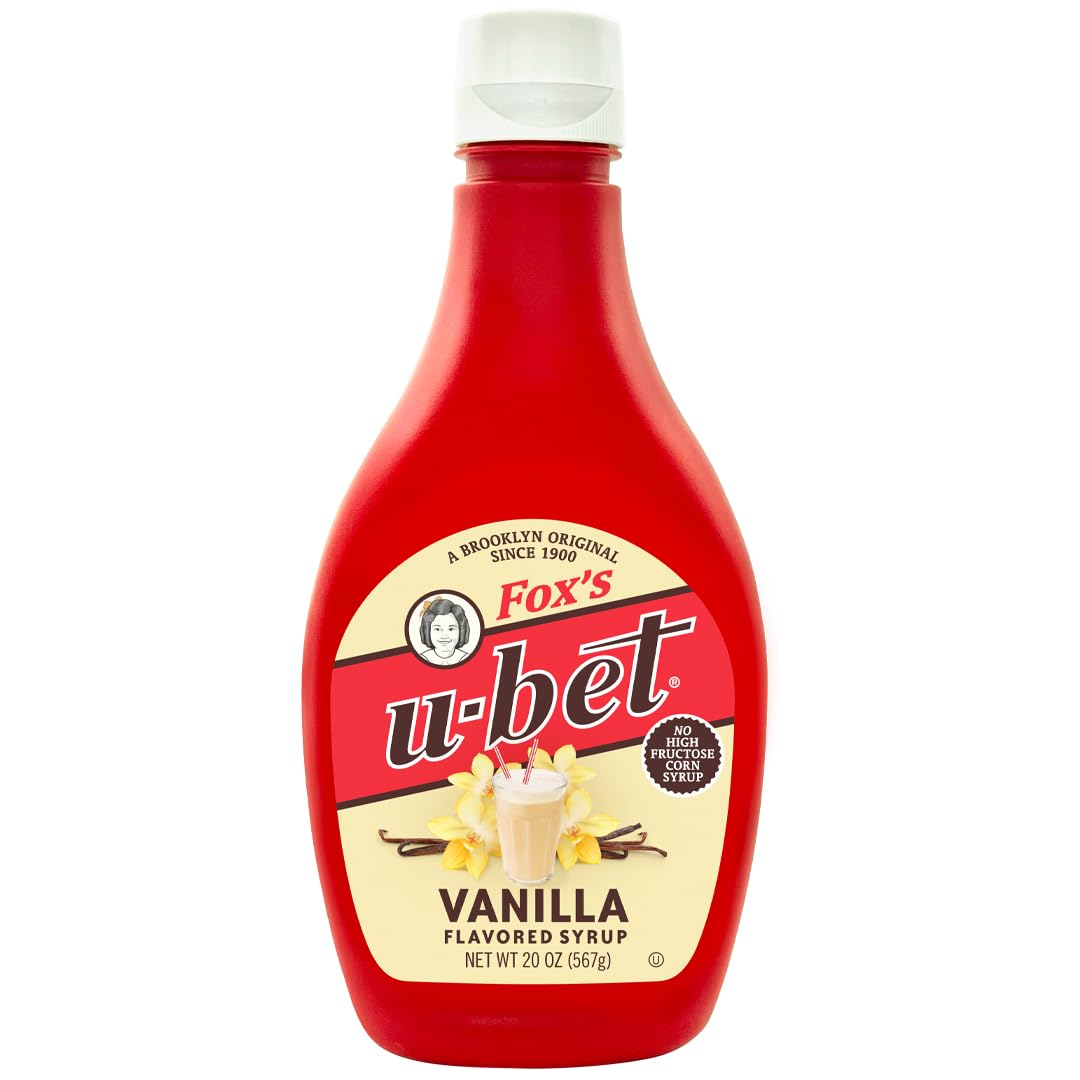Foxs U Bet Vanilla Syrup, 20 Ounce - 12 per case.