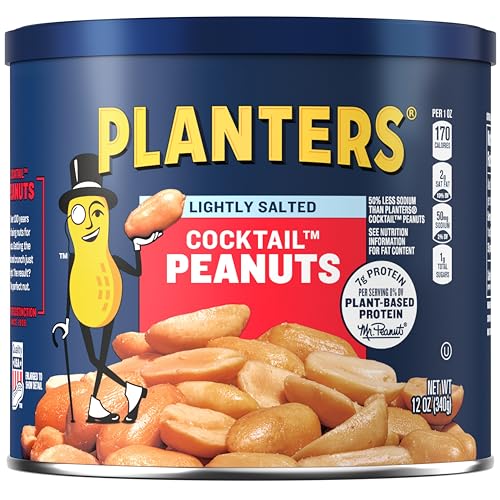 PLANTERS Lightly Salted Peanuts 12 oz Jars (Pack of 1)
