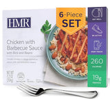 HMR Chicken with Barbecue Sauce Entrée | Prepared Meal Ready to Eat, Shelf-Stable | 19g Protein, Low-Calorie Pre-Packaged Lunch or Dinner | 7.2 oz