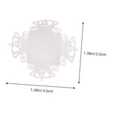 Didiseaon 50pcs Chocolate Wrapping Papers Hollow Design Elegant Candy Packaging for Weddings Parties and Special Occasions Lightweight and Convenient