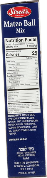 Streit's Matzo Ball Mix, 4.5-Ounce Units (Pack of 12)
