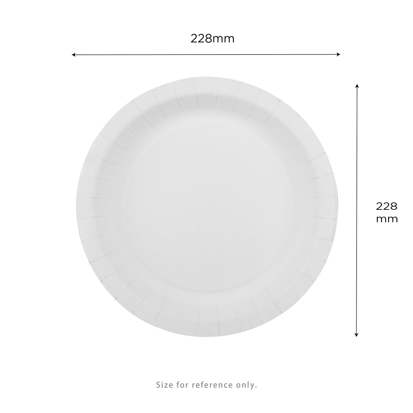 Karat [200 ct 9 Inch Disposable Paper Plates,Heavy-Duty Compostable Bulk Plates for Parties, Events | Grease Resistant, BPA-Free, Recyclable (White)