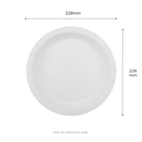 Karat [200 ct 9 Inch Disposable Paper Plates,Heavy-Duty Compostable Bulk Plates for Parties, Events | Grease Resistant, BPA-Free, Recyclable (White)