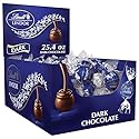 Lindt Chocolate Lindor Truffles, Dark Chocolate, Great for Holiday Gifting, 60 Count(Pack of 1)