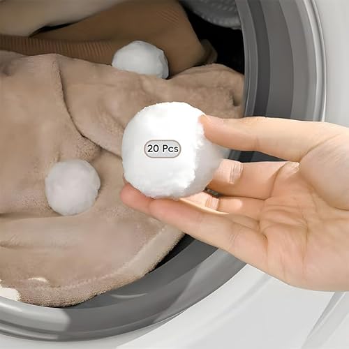 New Snowball-Shaped Laundry Pet Hair Remover, Reusable Eco-Friendly - Effectively Removes Fur/Lint/Dander, Gentle on Clothes, Protects Machine, Easy