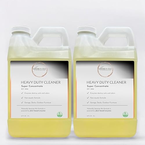 naturally it's clean Enzymatic Heavy Duty Cleaner Concentrate | Deep Cleans garages, patios, sidewalks, walls, kitchens, restrooms, ceramic tile