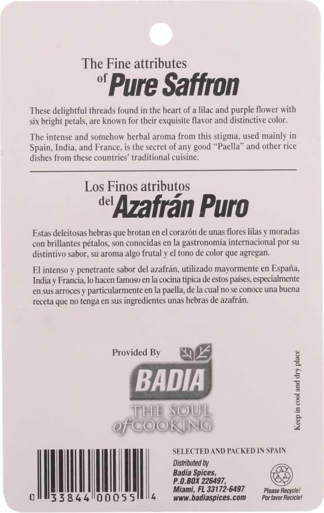 Badia Spanish Saffron, 0.0141-Ounce Blister Pack (Pack of 25)