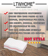 LTWHOME Cuty Pink Interlayer Magic Cleaning Wave Type Sponge High Density Melamine Foam 3.93" X 2.36" X 1" (Pack of 50)