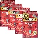 Twinings Christmas Tea - Black Tea Blended with Spicy and Aromatic Clove and Cinnamon, Tea Bags Individually Wrapped, 20 Count Ea (Pack of 4)