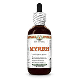 Hawaii Pharm Myrrh Alcohol-Free Liquid Extract, Professional Grade, Small Batch Crafted Myrrh (Commiphora myrrha) Gum Resin Glycerite Natural Herbal