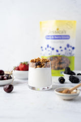 Jessica’s Cherry & Berry Granola - Handmade, Non-GMO, Gluten-Free, Whole Grain, 11oz