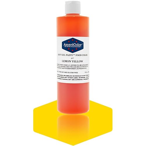 Americolor Soft Gel Paste Food Color, 13.5-Ounce, Lemon Yellow