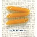 Penne Rigate #9 Short Cut Pasta Case of Twenty (20) 1 .lb Pouches