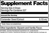 Coriander Seed Glycerite Liquid Extract (1:5) - Vanilla Flavored (1 oz, ZIN: 522334) - 3 Pack