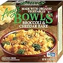Amy's Frozen Meals, Broccoli & Cheddar Bake Bowl, Made With Organic Vegetables, Microwave Meals, 9.5 Oz