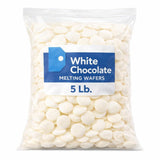 White Chocolate Melting Wafers, 5 lb Bag, Smooth Melting Chocolate for Baking