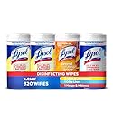 Lysol Disinfecting Wipes Bundle, Home Apartment Dorm Room Essentials and Cleaning Supplies, All Purpose Cleaner, Multi-surface Cleaning Wipes