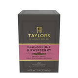 Taylors of Harrogate Blackberry & Raspberry, Herbal Tea, Individually Wrapped Bags, 20 Count (Pack of 1), Sweet, Tart & Tangy, Caffeine-Free, Enjoy