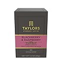 Taylors of Harrogate Blackberry & Raspberry, Herbal Tea, Individually Wrapped Bags, 20 Count (Pack of 1), Sweet, Tart & Tangy, Caffeine-Free, Enjoy