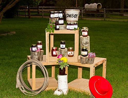 Bounty Foods Huckleberry Jam 9 oz Hand-Picked Wild Fruit Grown in Montana Berries - Breakfast, Desserts, Toppings, Pie Fillings Non-GMO (HJM)