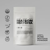 MAISON MATCHA Organic Ceremonial Grade Matcha Green Tea Powder - Authentic Japanese First Harvest, Sugar Free, For Traditional Tea & Everyday Matcha