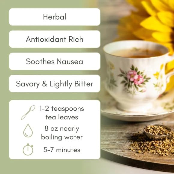 Full Leaf Tea Co. Organic Oregano Loose Leaf Tea - 2oz Bag (Approx. 30 Servings)
