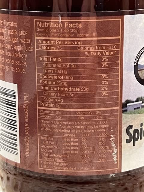 Spring Valley Farms BBQ Sauce 16 oz All Natural (Spicy Hickory BBQ Sauce)