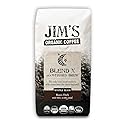 Jim’s Organic Coffee - Blend X AKA Witches Brew: Whole Bean Very Dark Roast (11oz) -100% Arabica Coffee Beans - USDA Certified Organic - Kosher