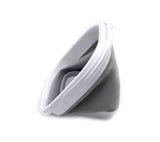 SAMMART Set of 2-2.6L (0.68 Gallon) Super Mini Sqare Collapsible Plastic Bucket - Foldable Square Tub - Portable Fishing Water Pail - Space Saving