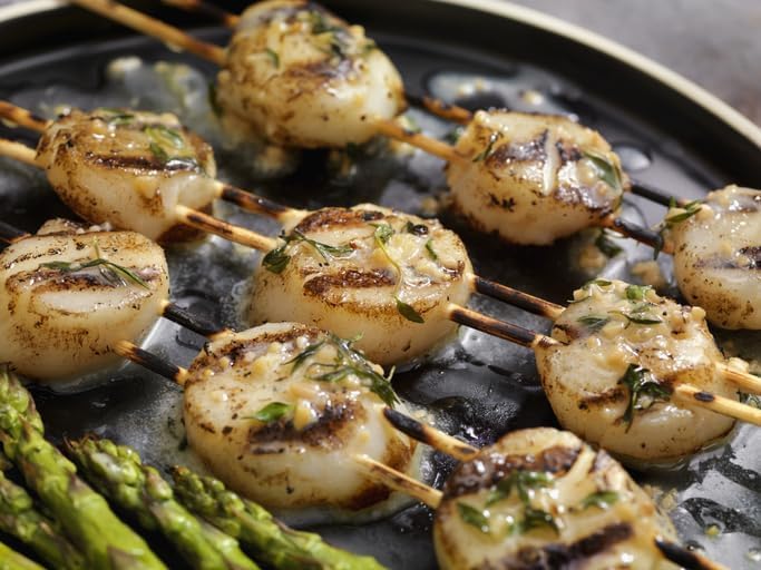 New York Steak & Seafood Jumbo Scallops - Frozen Sea Scallops - Wild Caught Fresh Dry Scallops without Water Added (2 lbs. Scallops)