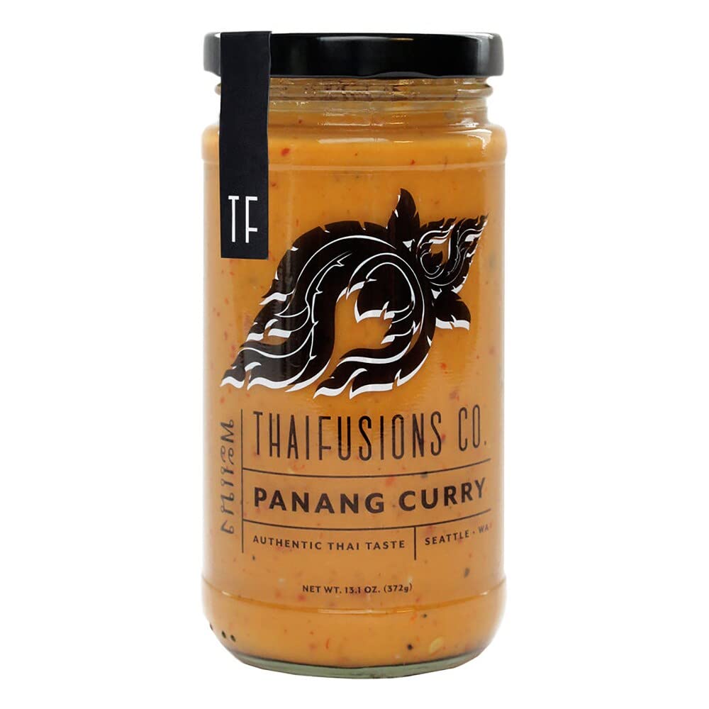 Thaifusions Curry Sauce Gift Set | Panang & Vegan Massaman Sauces with Tasting Spoon Bundle by Gifts from the Pacific Northwest