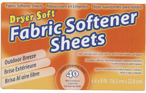 Dryer Soft Dryer Sheets Outdoor Breeze 40 count (Pack Of 12)