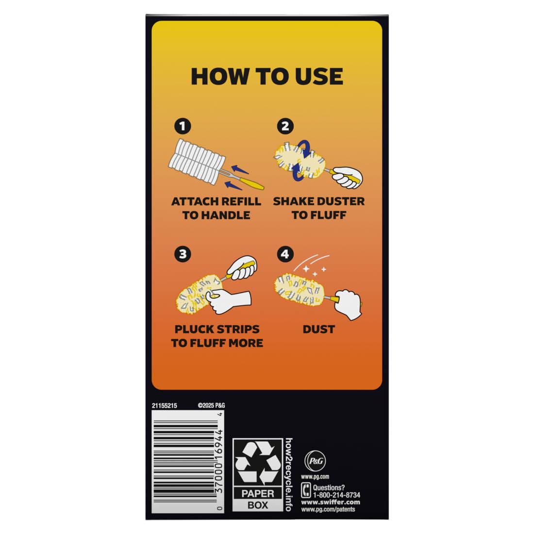 Swiffer 360 Duster Refill, 6 Count (Pack of 2)