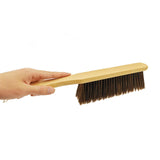 Counter Duster with Wood Handle, Hand Broom,Horse Hair Brush,Dust Brush,Used for Counter, Furniture, Drafting, Patio, Fireplace Cleaning