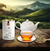 Blossom & Brew Himalayan Sunset Second Flush Darjeeling Black Tea (1.76oz/25 Cups) - Bold Indian Loose Leaf Chai with Rich Harvest Flavor & Muscatel