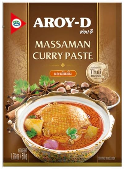 Aroy-D Masaman Curry Paste - 5 x 50 g / 1.76 oz