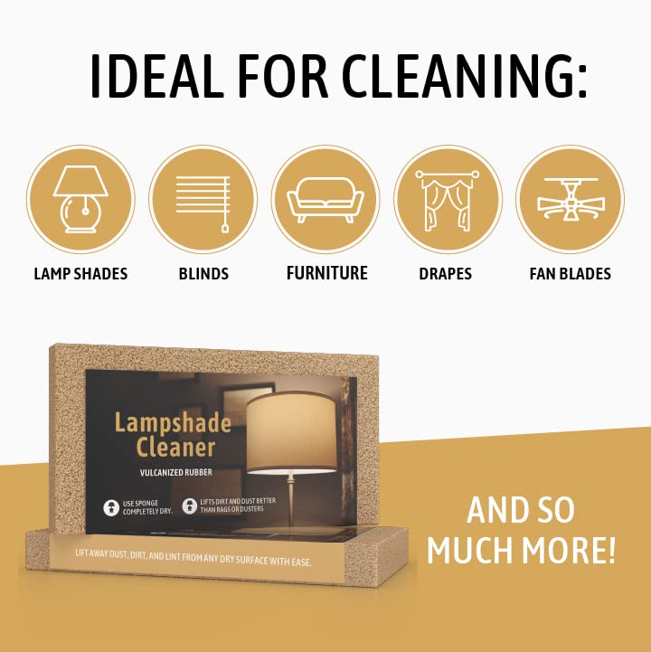 SpongeCo Sponge Lamp Shade and Fabric Cleaner - 2 Pack