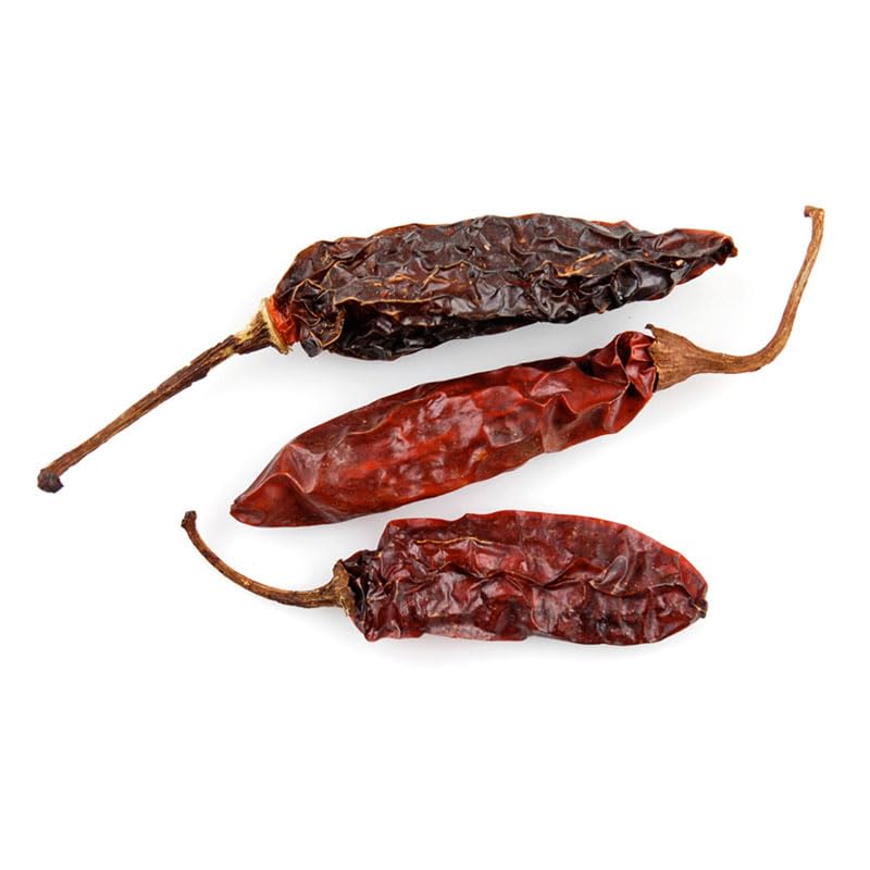 Essential Spice Dried Red Serrano Chilies - Bold Medium Heat with Smoky, Sweet Flavor - Whole Dried Chilies for Salsas, Sauces, Stews & Mexican