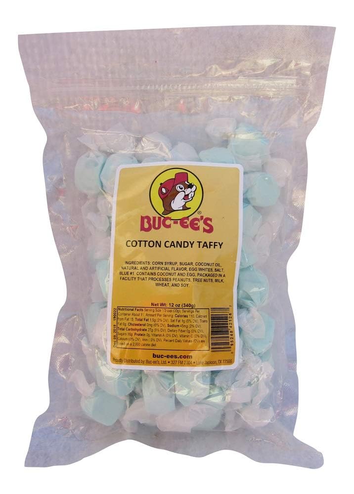 Buc-ee's Taffy Candy - Chewy, Fruity & Salt Water Taffy Individually Wrapped Candy - Big Bag of Candy Mix for Piñatas, Easter Basket Stuffers & Kids'